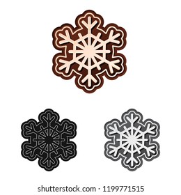 Vector illustration of biscuit and bake symbol. Set of biscuit and chocolate vector icon for stock.