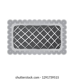 Vector illustration of biscuit and bake symbol. Set of biscuit and chocolate stock vector illustration.