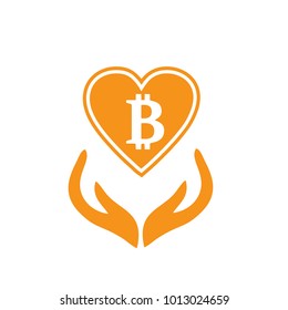 Vector illustration of bitcoin design