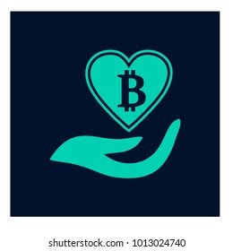 Vector illustration of bitcoin design