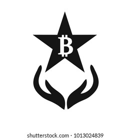 Vector illustration of bitcoin design