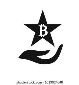 Vector illustration of bitcoin design