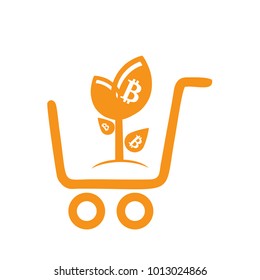 Vector illustration of bitcoin design