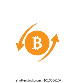 Vector illustration of bitcoin design