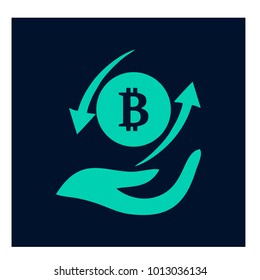 Vector illustration of bitcoin design