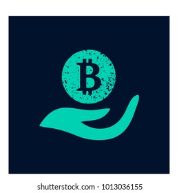 Vector illustration of bitcoin design