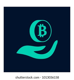 Vector illustration of bitcoin design