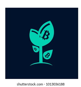 Vector illustration of bitcoin design