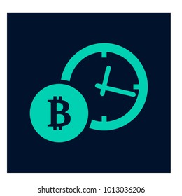 Vector illustration of bitcoin design