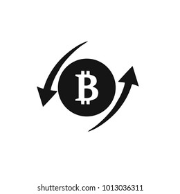 Vector illustration of bitcoin design