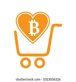 Vector illustration of bitcoin design
