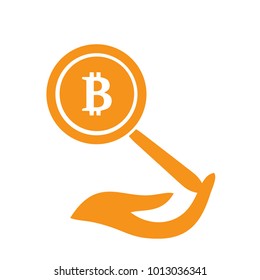 Vector illustration of bitcoin design