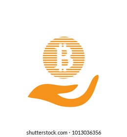 Vector illustration of bitcoin design