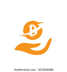 Vector illustration of bitcoin design