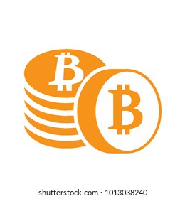 Vector illustration of bitcoin design