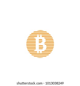 Vector illustration of bitcoin design