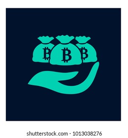 Vector illustration of bitcoin design