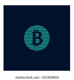 Vector illustration of bitcoin design