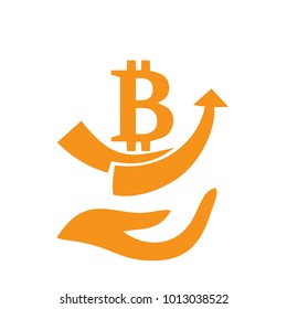 Vector illustration of bitcoin design