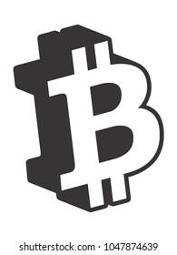 Vector illustration of the Bitcoin Symbol