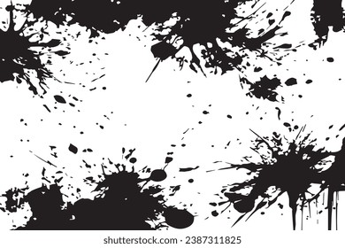 vector illustration of black abstract texture on white background