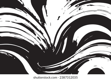 vector illustration of black abstract texture on white background