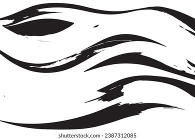 vector illustration of black abstract texture on white background