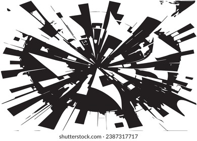 vector illustration of black abstract texture on white background, black and white texture