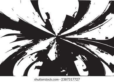 vector illustration of black abstract texture on white background, black and white texture