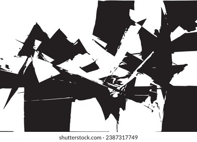 vector illustration of black abstract texture on white background, black and white texture