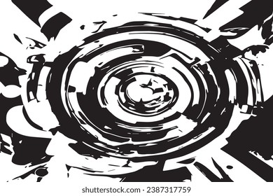 vector illustration of black abstract texture on white background, black and white texture