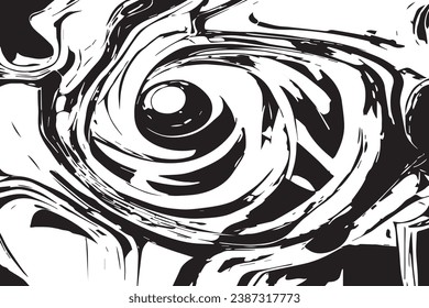 vector illustration of black abstract texture on white background, black and white texture