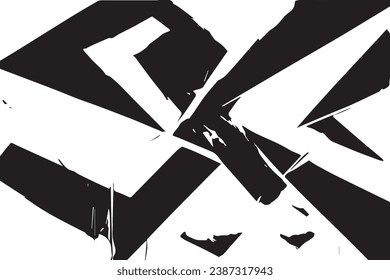 vector illustration of black abstract texture on white background, black and white texture
