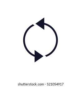Vector illustration of black arrow icon