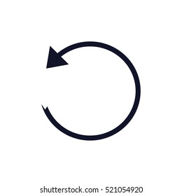 Vector illustration of black arrow icon