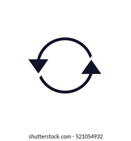 Vector illustration of black arrow icon