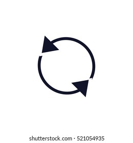 Vector illustration of black arrow icon