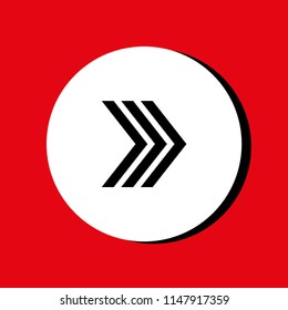 Vector illustration of black arrow icons