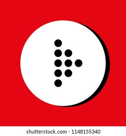 Vector illustration of black arrow icons