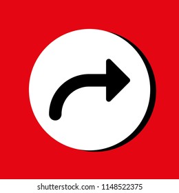 Vector illustration of black arrow icons