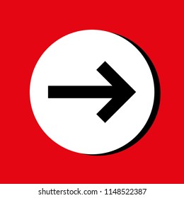 Vector illustration of black arrow icons