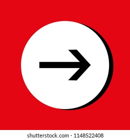 Vector illustration of black arrow icons