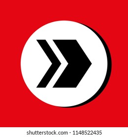 Vector illustration of black arrow icons