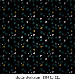 Vector illustration. Black, blue and gray on colors. Design wrapping and gift paper, greeting cards, banner and posters design. Seamless pattern Abstract cute background. Doodles pattern.