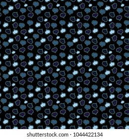 Vector illustration. Black, blue and neutral. Valentines day hearts. Texture background texture.