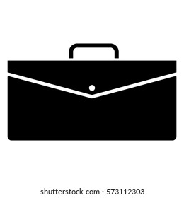 Vector Illustration of Black Briefcase Icon
