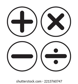 Vektorgrafik eines schwarzen Taschenrechners Symbol auf weißem Hintergrund.