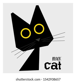 
Vector illustration of a black cat. Black cat