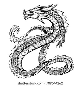 Dragon Drawing Images Stock Photos Vectors Shutterstock