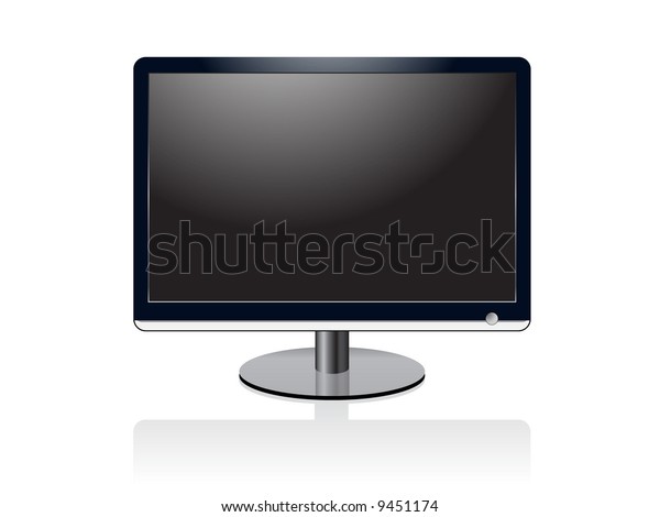 Vector Illustration Black Cinema Display Stock Vector (Royalty Free ...